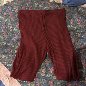 Flared leg stretchy pants